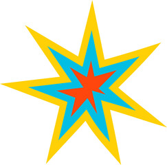 Cute sparkle element vector