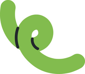 Hand drawn funky organic shape element vector