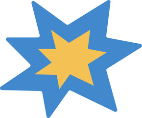 Cute sparkle element vector