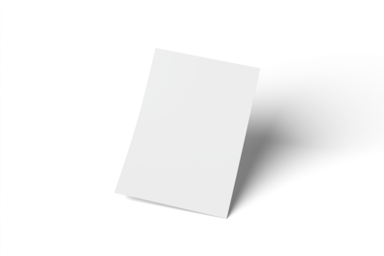 Blank portrait A4. Brochure magazine isolated on gray, changeable background / white paper isolated for mockup	