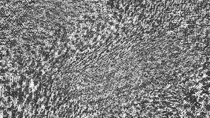 An abstract black and white halftone grunge texture background image.