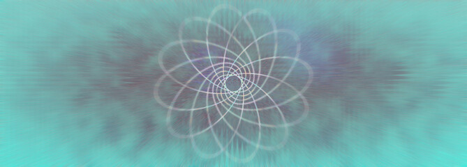 An abstract iridescent star burst background image.