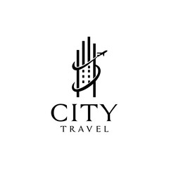 Tour travel aviation agency logo design
