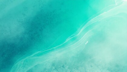 Fototapeta na wymiar abstract art teal blue green gradient paint background with liquid fluid grunge texture in concept winter ocean