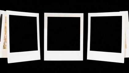 png polaroid instant photo frame isolated