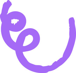 Hand drawn funky organic shape element vector