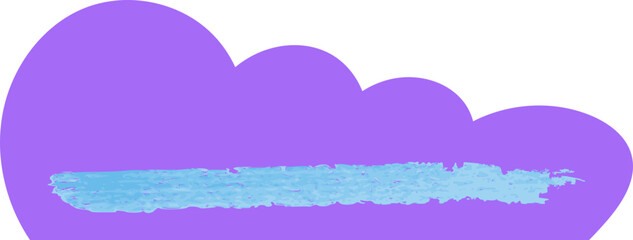 Hand drawn funky organic shape element vector