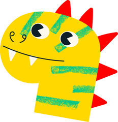 Cute dino character illustration vector © TWINS DESIGN STUDIO