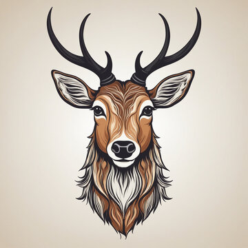 Logo illustrion animail "Antelope" 