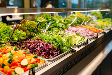 Obraz premium Fresh salad bar variety