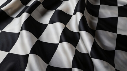 Black and white racing checker