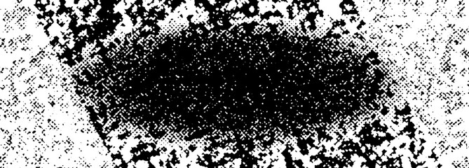 Fototapeta premium An abstract black and white halftone grunge texture background image.
