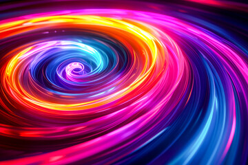 Abstract neon spectrum waves flowing background