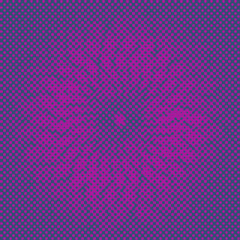 An abstract halftone grunge texture star burst background image.