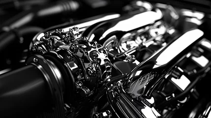 Rolgordijnen Car engine © khan