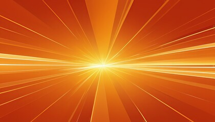 Obraz premium Flat Style Vector Illustration: Abstract Shiny Orange Background Design