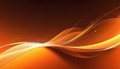 Modern Flat Style Vector Design of Abstract Shiny Orange Background