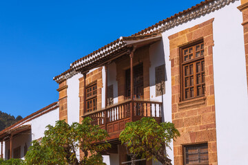 Beautiful Wooden Canarian Balcony In Teror