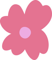 Cute flower element vector