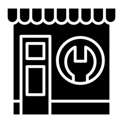 Mechanic Shop Icon Style