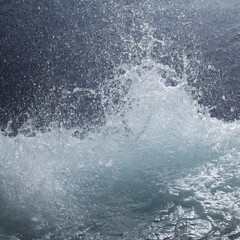 Water texture wave close up at studio making