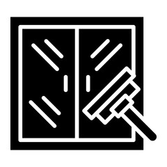Obraz premium Window Cleaning Icon Style