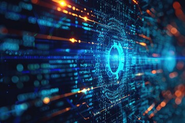 Data protection and cyber security with cyber background