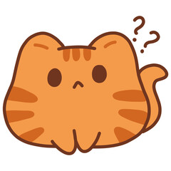 illustration of a orange cat