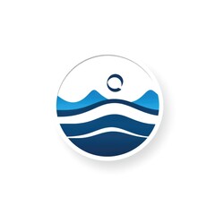 Obraz premium Illustration of colorful wave on white background.