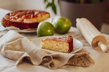 Pastel casero de harina y huevo