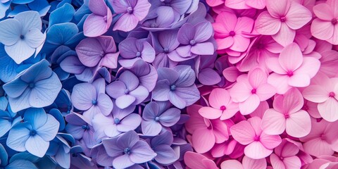 Obraz premium Background of Hydrangea flowers blossom