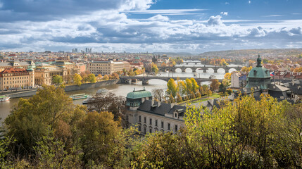 Fototapeta premium Pont Prague