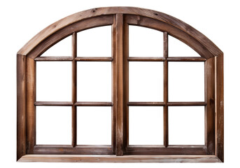 Wooden window, cut out
