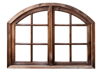 Wooden window, cut out