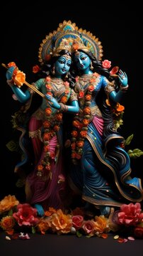 Krishna  is a major deity in Hinduism. He is worshipped as the eighth avatar of Vishnu and also as the Supreme God in his own right.