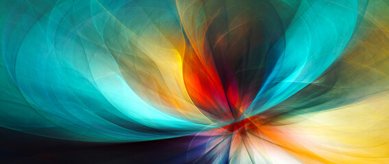 Abstract color background. Fractal artwork for creative graphic design