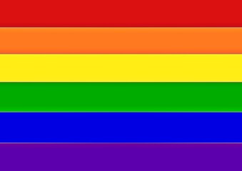 LGBTQ flag illustration. Symbol of the lgbt community in the colors of the rainbow. background for design.