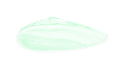 Sample of cosmetic gel isolated on white