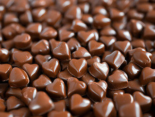 Fototapeta premium Heart shaped chocolates