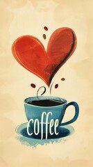 coffee time poster, i'love coffee