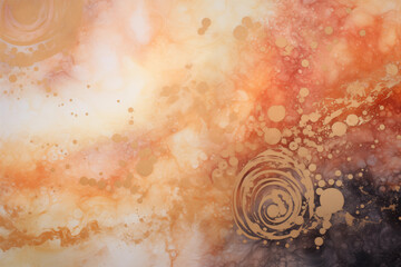 Abstract watercolor background with grunge stains. Pastel digital art painting.