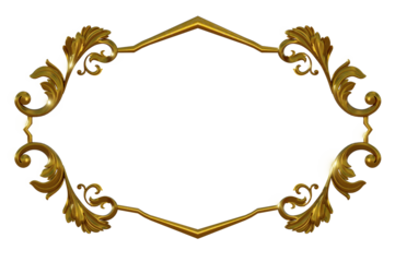 Realistic Golden ornament Badges, Luxury Label