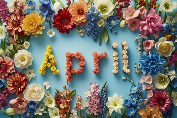 April shape of a flowers