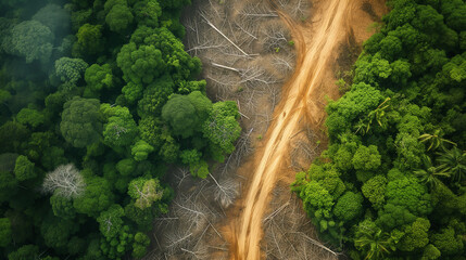 Deforestation seen from above