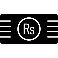 Mauritius Rupee currency Icon