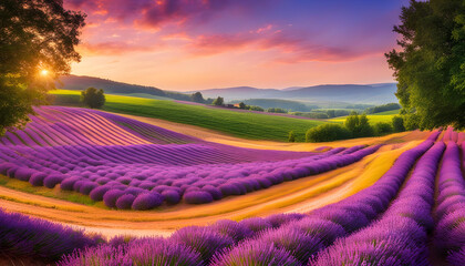 lavender field region