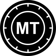 Mozambique Metical Coin Icon
