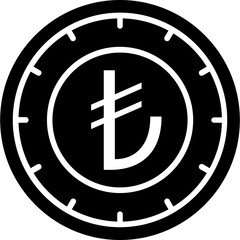 Turkey Lira Coin Icon