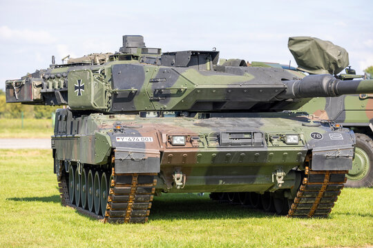 2020-10-13 Pabrade Lithuania main battle tank Leopard 2 A7V Version by the German Armed Forces