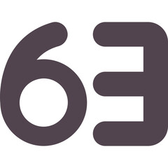Sixty three Icon